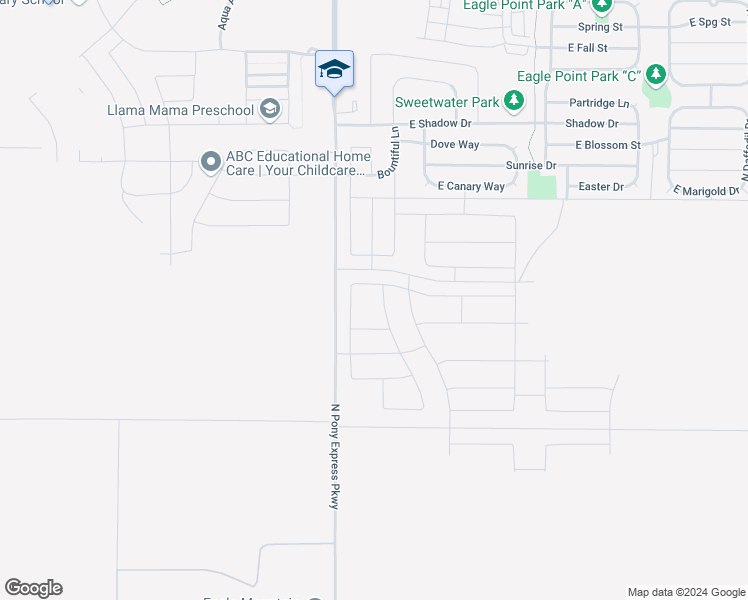 map of restaurants, bars, coffee shops, grocery stores, and more near 3287 Red Fox Drive in Eagle Mountain