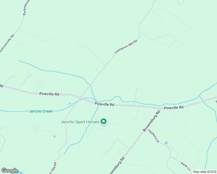 map of restaurants, bars, coffee shops, grocery stores, and more near 436 Pineville Road in New Hope