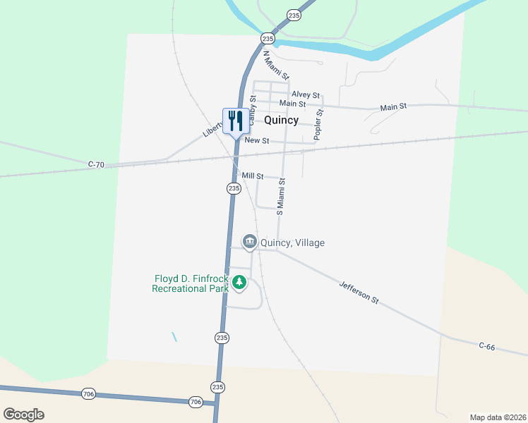 map of restaurants, bars, coffee shops, grocery stores, and more near 312 Yost Street in Quincy