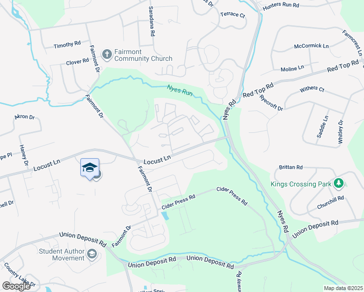map of restaurants, bars, coffee shops, grocery stores, and more near 6100 Springford Drive in Harrisburg