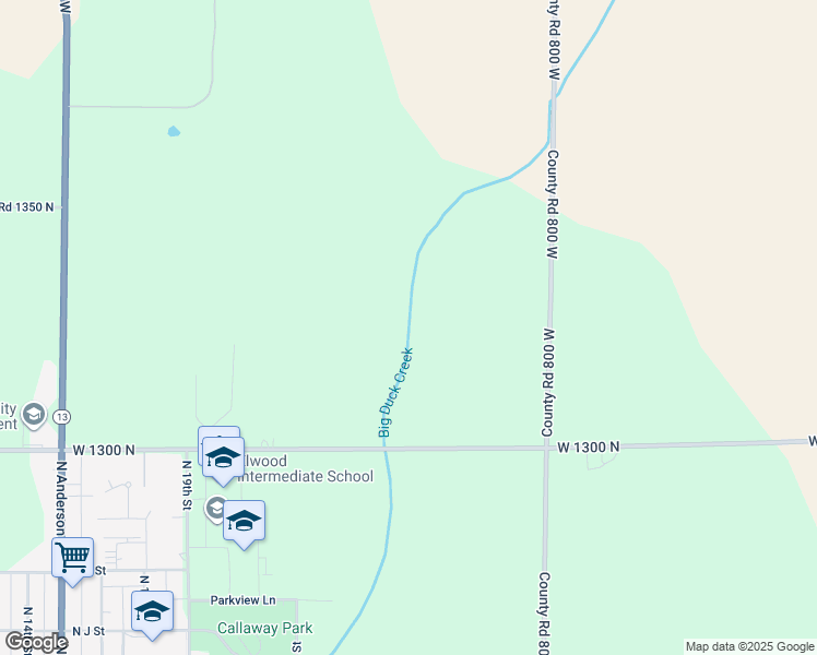 map of restaurants, bars, coffee shops, grocery stores, and more near in Elwood