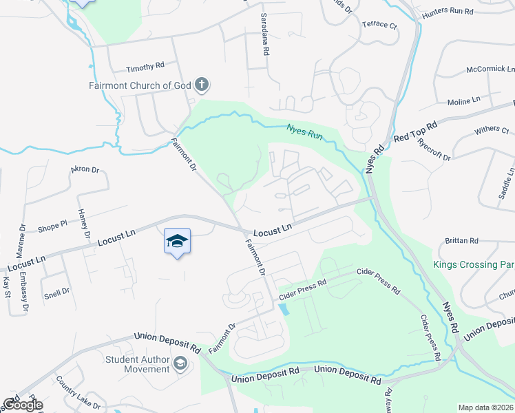 map of restaurants, bars, coffee shops, grocery stores, and more near 6105 Fireside Circle in Harrisburg