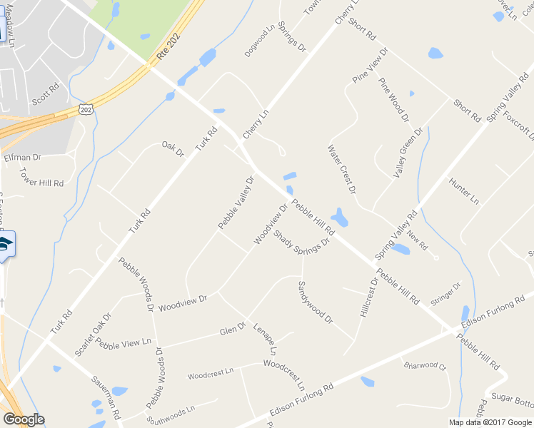 map of restaurants, bars, coffee shops, grocery stores, and more near 24 Woodview Drive in Doylestown