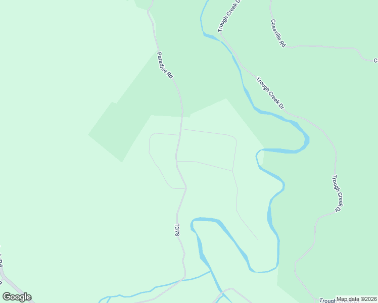 map of restaurants, bars, coffee shops, grocery stores, and more near Paradise Road in James Creek