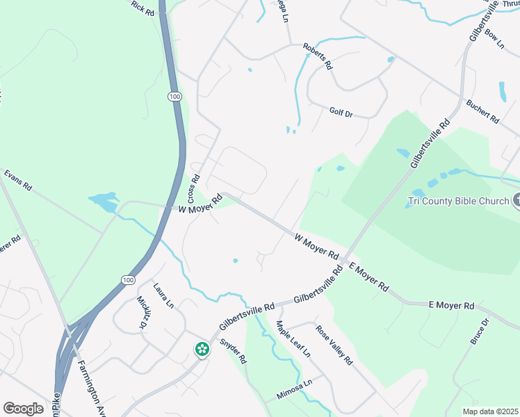 map of restaurants, bars, coffee shops, grocery stores, and more near 171 West Moyer Road in Pottstown