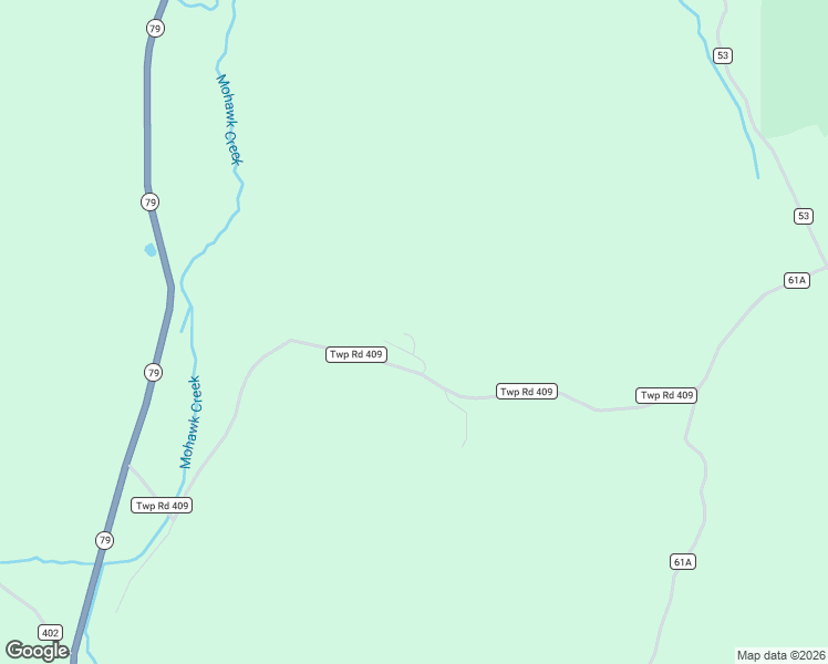 map of restaurants, bars, coffee shops, grocery stores, and more near 23219 Township Road 409 in Warsaw