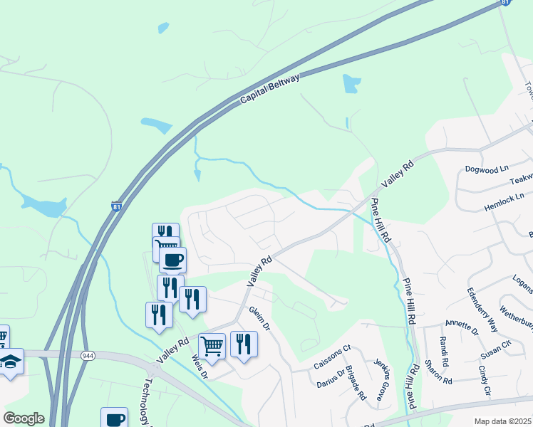map of restaurants, bars, coffee shops, grocery stores, and more near in Enola
