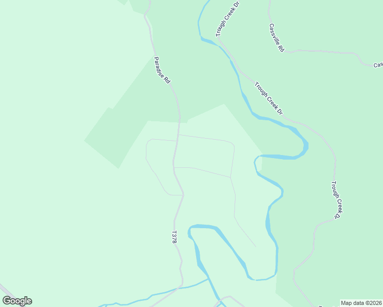 map of restaurants, bars, coffee shops, grocery stores, and more near Paradise Road in James Creek