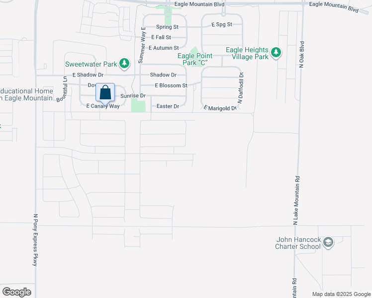 map of restaurants, bars, coffee shops, grocery stores, and more near 2176 E Swallow Drive in Eagle Mountain