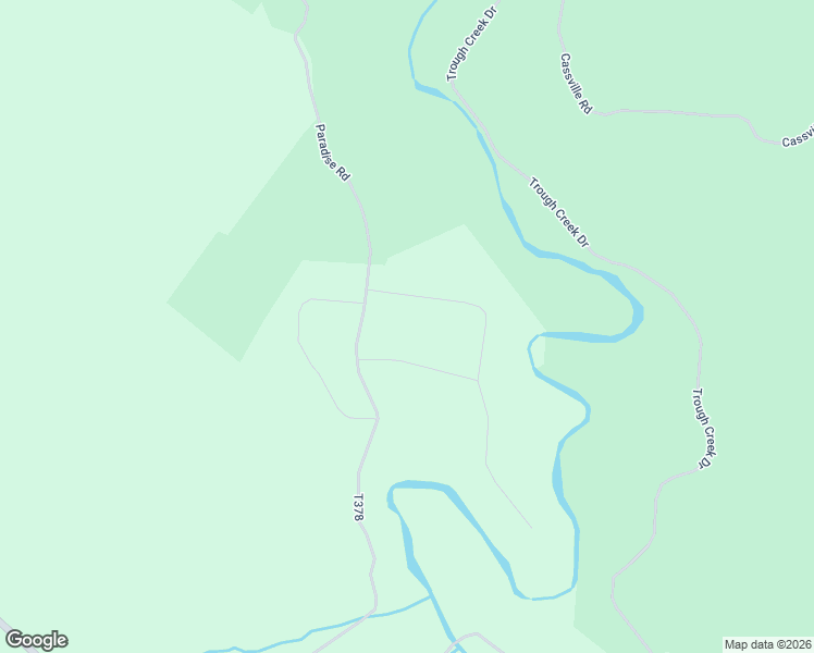 map of restaurants, bars, coffee shops, grocery stores, and more near Paradise Road in James Creek