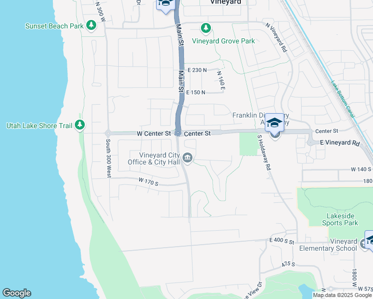 map of restaurants, bars, coffee shops, grocery stores, and more near 8 Sterling Loop in Vineyard