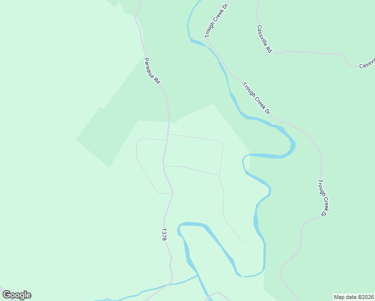 map of restaurants, bars, coffee shops, grocery stores, and more near Paradise Road in James Creek