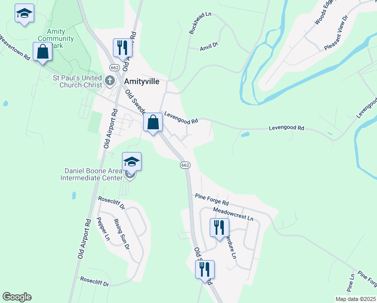 map of restaurants, bars, coffee shops, grocery stores, and more near 71 Horseshoe Drive in Douglassville