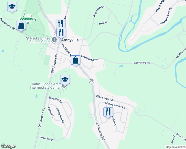 map of restaurants, bars, coffee shops, grocery stores, and more near 71 Horseshoe Drive in Douglassville