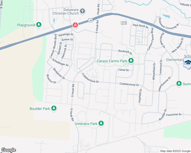 map of restaurants, bars, coffee shops, grocery stores, and more near 70 Greenhedge Circle in Delaware