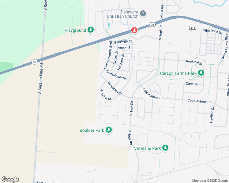map of restaurants, bars, coffee shops, grocery stores, and more near 111 Julianne Circle in Delaware