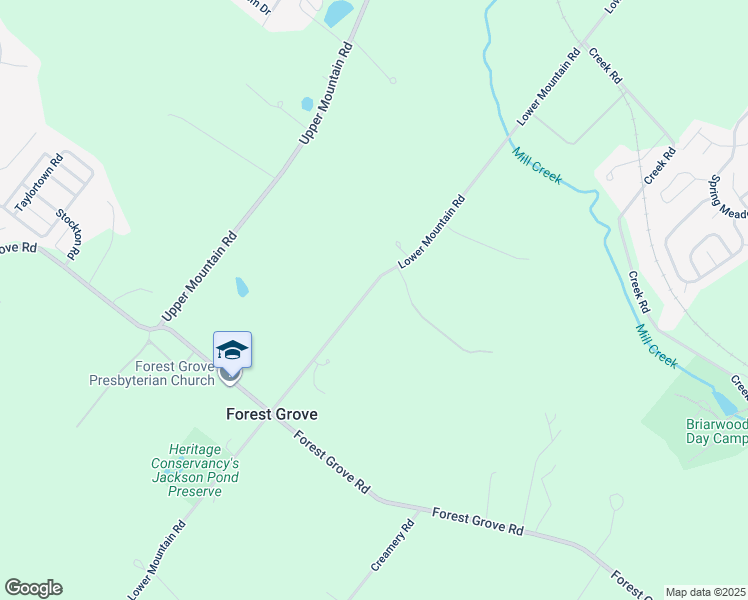 map of restaurants, bars, coffee shops, grocery stores, and more near 3995 Lower Mountain Road in New Hope