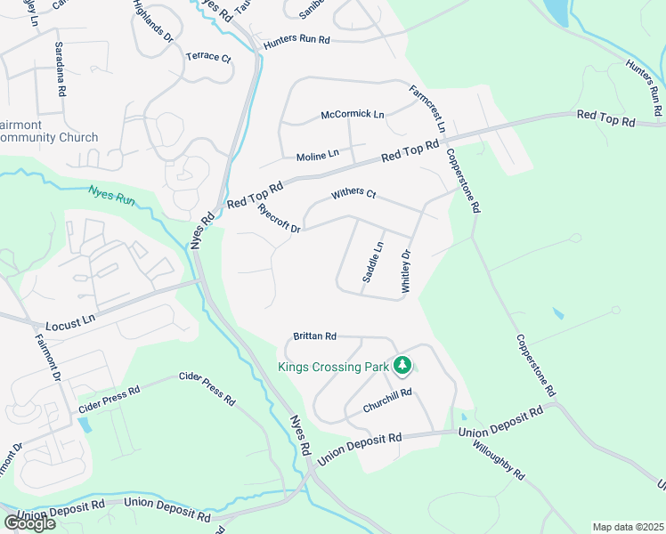 map of restaurants, bars, coffee shops, grocery stores, and more near 1642 Whitley Drive in Harrisburg