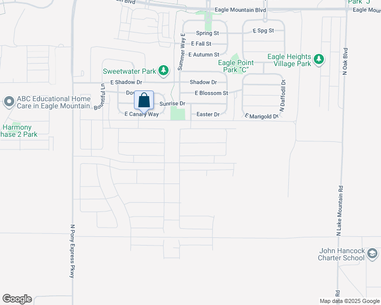 map of restaurants, bars, coffee shops, grocery stores, and more near 2013 E Swallow Drive in Eagle Mountain