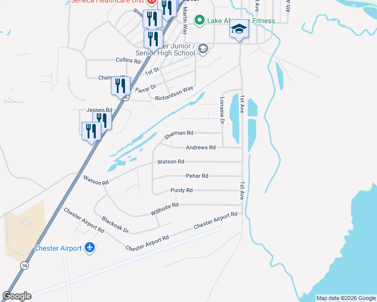 map of restaurants, bars, coffee shops, grocery stores, and more near 401-787 Watson Road in Westwood