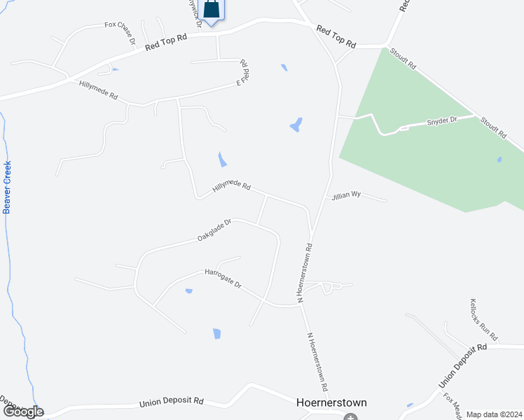 map of restaurants, bars, coffee shops, grocery stores, and more near Rosslare Drive in Hummelstown