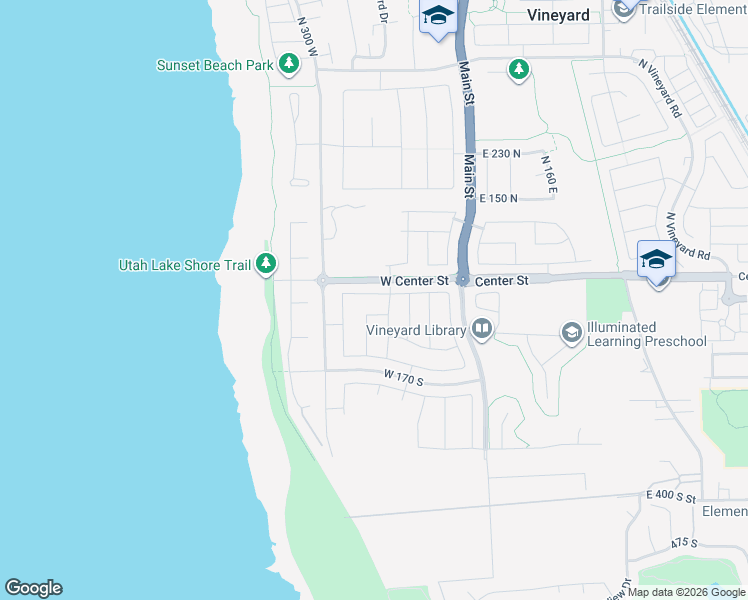 map of restaurants, bars, coffee shops, grocery stores, and more near 143 West Hackberry Road in Vineyard