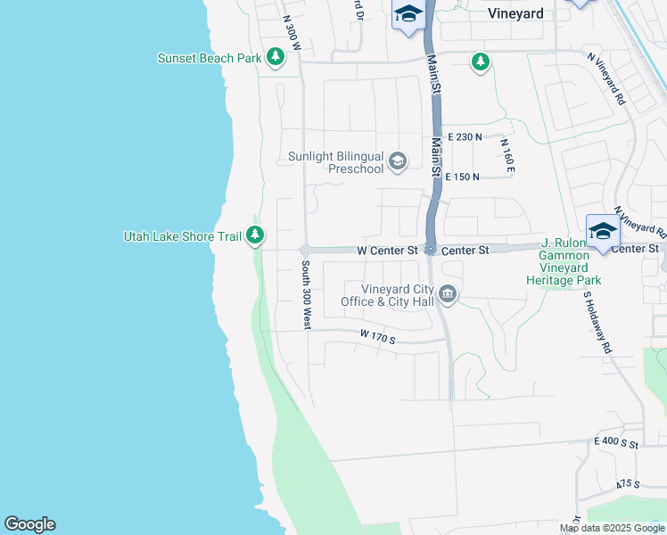 map of restaurants, bars, coffee shops, grocery stores, and more near 321 Westlake Drive in Vineyard