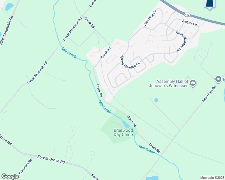 map of restaurants, bars, coffee shops, grocery stores, and more near 281 Peach Court in New Hope