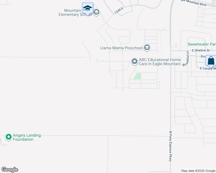 map of restaurants, bars, coffee shops, grocery stores, and more near 3401 North Browning Street in Eagle Mountain