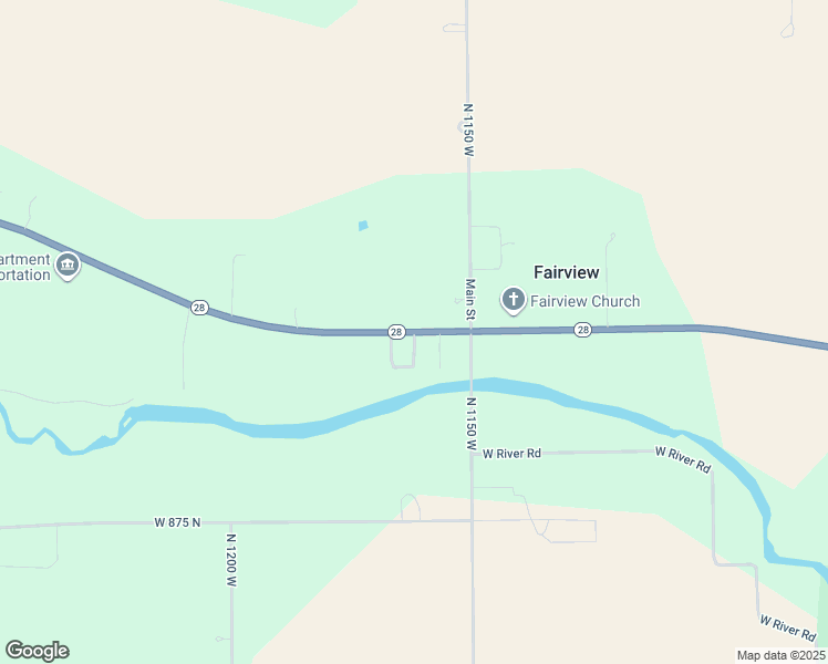 map of restaurants, bars, coffee shops, grocery stores, and more near 2 County Road 1160 West in Redkey