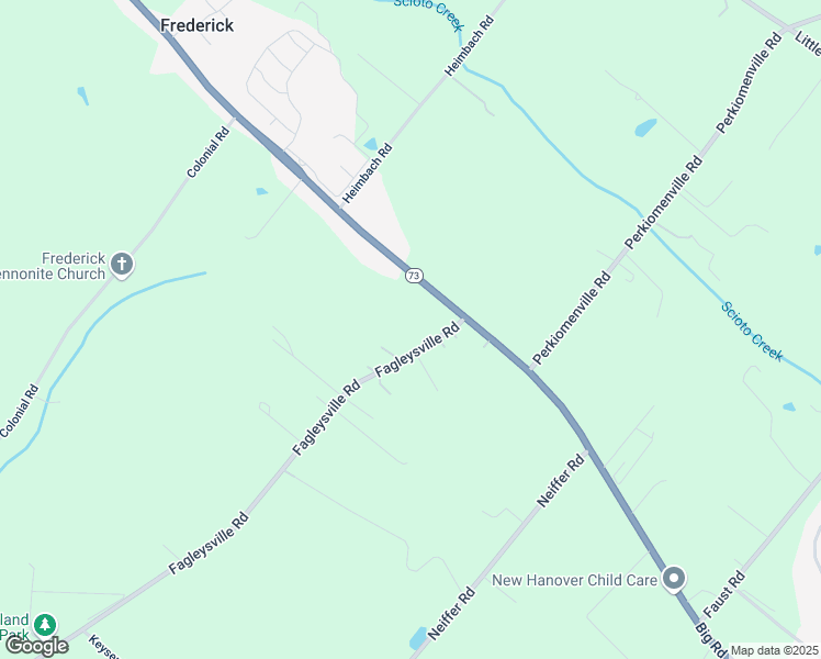 map of restaurants, bars, coffee shops, grocery stores, and more near 631 Fagleysville Road in Perkiomenville