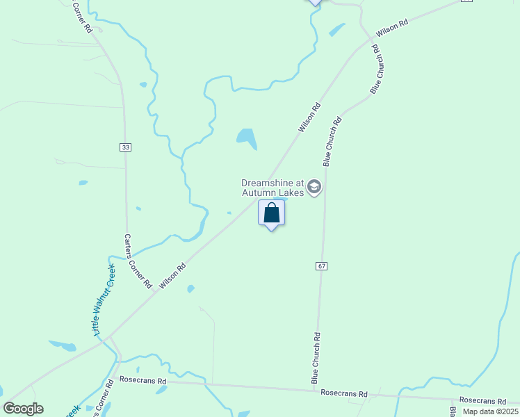 map of restaurants, bars, coffee shops, grocery stores, and more near 3654 Wilson Road in Sunbury