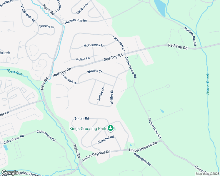 map of restaurants, bars, coffee shops, grocery stores, and more near 1629 Whitley Drive in Harrisburg