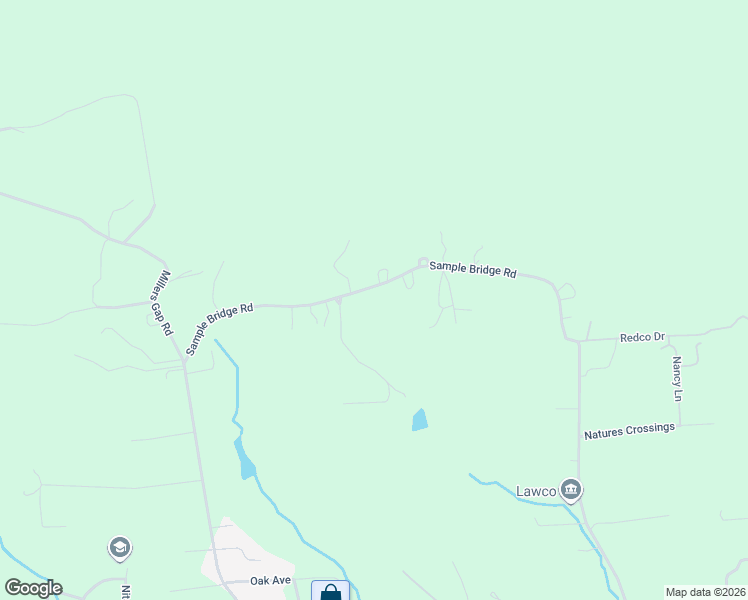 map of restaurants, bars, coffee shops, grocery stores, and more near 482 Sample Bridge Rd in Enola