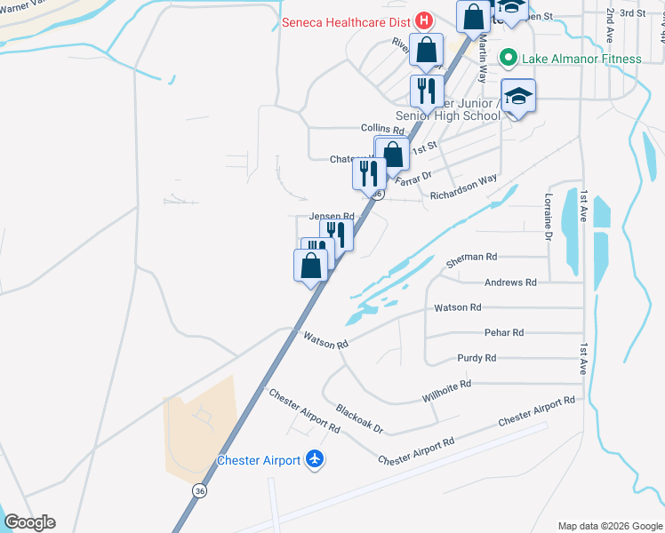 map of restaurants, bars, coffee shops, grocery stores, and more near 154 Carol Avenue in Chester