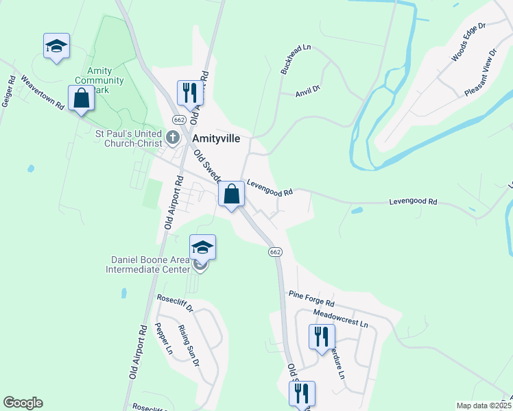 map of restaurants, bars, coffee shops, grocery stores, and more near 21 Horseshoe Drive in Douglassville