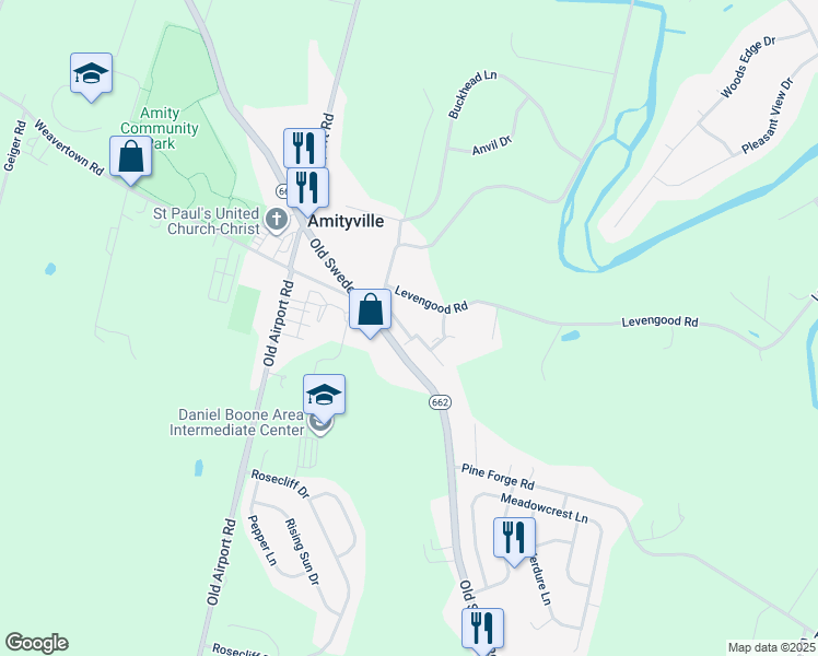 map of restaurants, bars, coffee shops, grocery stores, and more near 21 Horseshoe Drive in Douglassville
