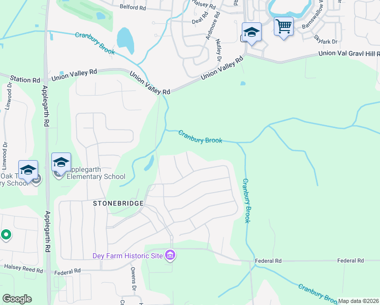 map of restaurants, bars, coffee shops, grocery stores, and more near 14 Phoenix Road in Monroe Township