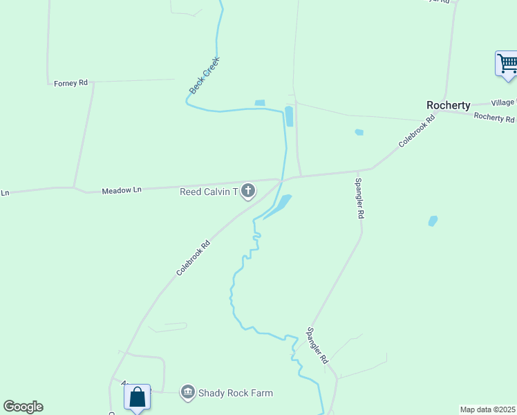 map of restaurants, bars, coffee shops, grocery stores, and more near 2120 Colebrook Road in Lebanon