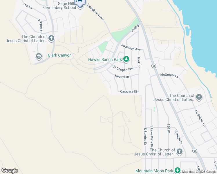 map of restaurants, bars, coffee shops, grocery stores, and more near 3549 S Harrier Dr in Saratoga Springs