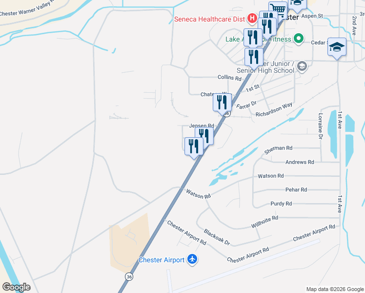 map of restaurants, bars, coffee shops, grocery stores, and more near 221 Carol Avenue in Chester