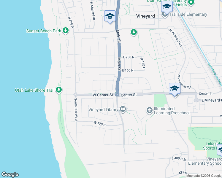 map of restaurants, bars, coffee shops, grocery stores, and more near 45 North Chalk Maple Lane in Vineyard