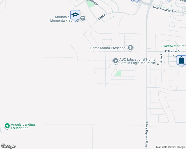 map of restaurants, bars, coffee shops, grocery stores, and more near 3469 North Browning Street in Eagle Mountain