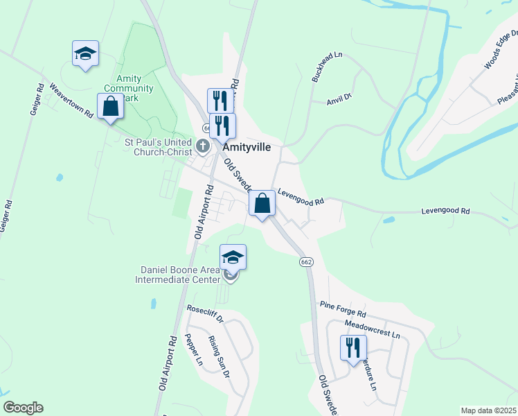 map of restaurants, bars, coffee shops, grocery stores, and more near 1116 Old Swede Road in Douglassville