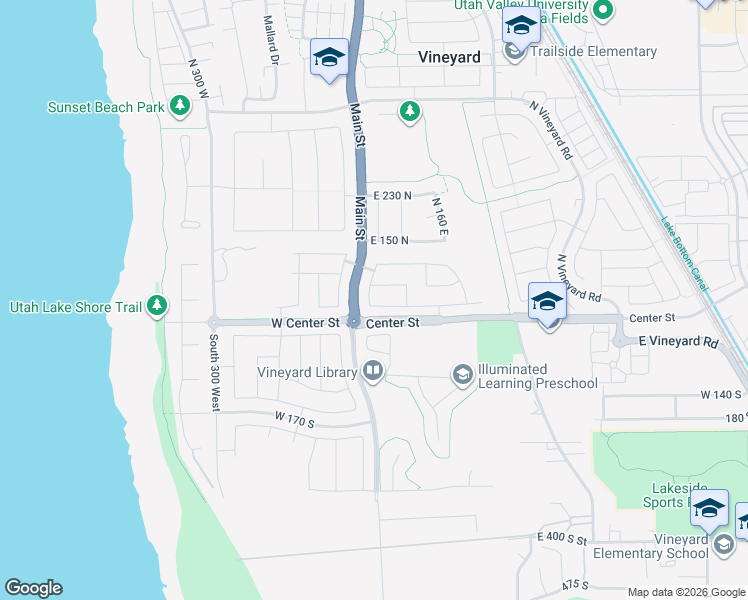 map of restaurants, bars, coffee shops, grocery stores, and more near 35 East Water Lane in Vineyard