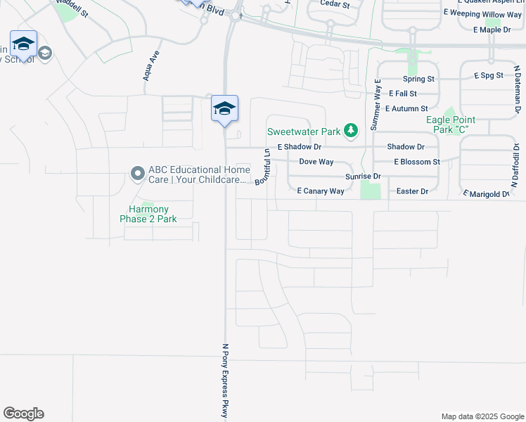 map of restaurants, bars, coffee shops, grocery stores, and more near 3543 Canary Way in Lehi