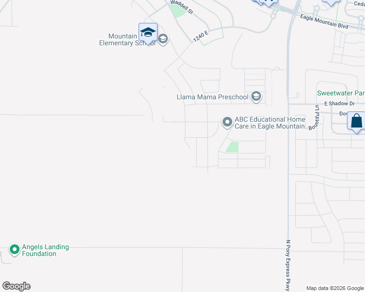 map of restaurants, bars, coffee shops, grocery stores, and more near 3481 North Browning Street in Eagle Mountain