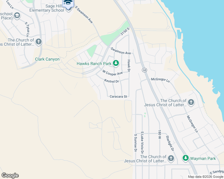 map of restaurants, bars, coffee shops, grocery stores, and more near 3560 South Osprey Trail in Saratoga Springs