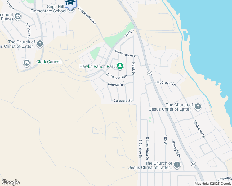 map of restaurants, bars, coffee shops, grocery stores, and more near 3560 South Osprey Trail in Saratoga Springs