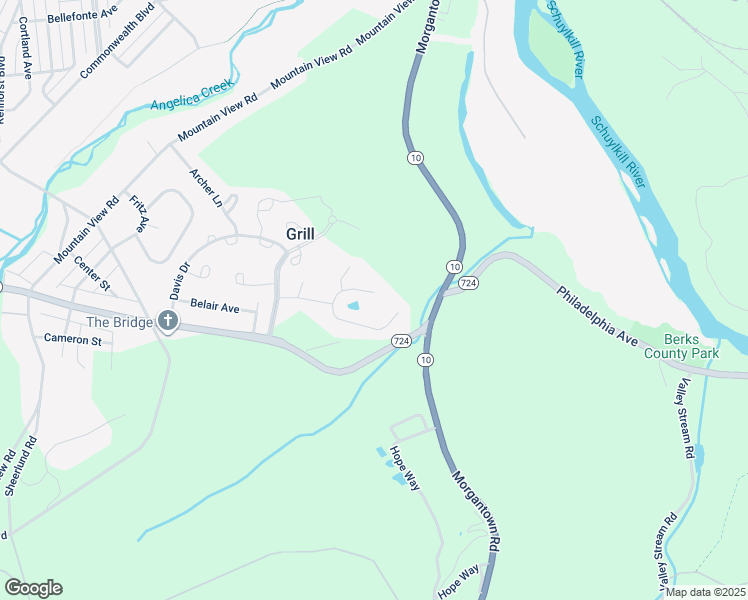 map of restaurants, bars, coffee shops, grocery stores, and more near 9 Kantner Lane North in Shillington